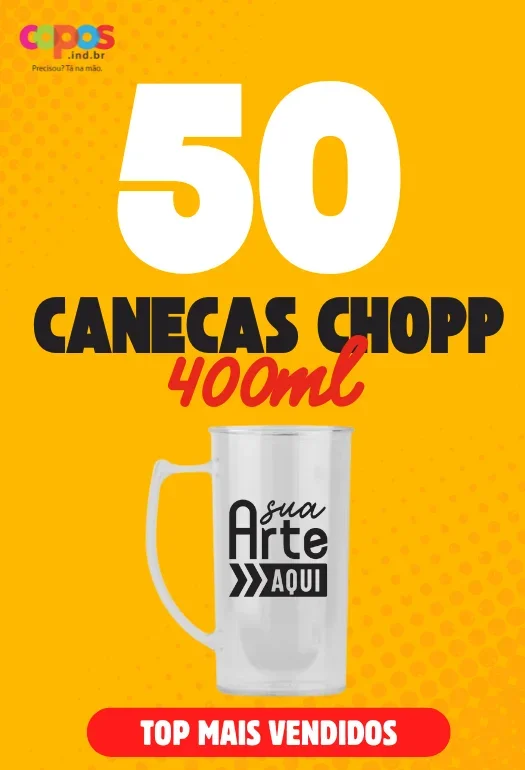 50 Canecas de Chopp 400 ml