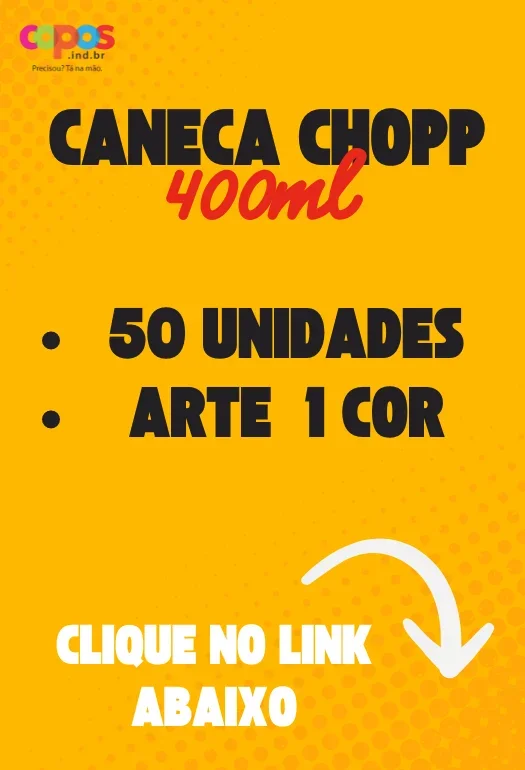 50 Canecas de Chopp 400 ml 50 Canecas de Chopp 400 ml