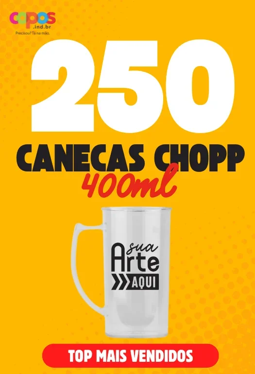 250 Canecas de Chopp 400 ml 